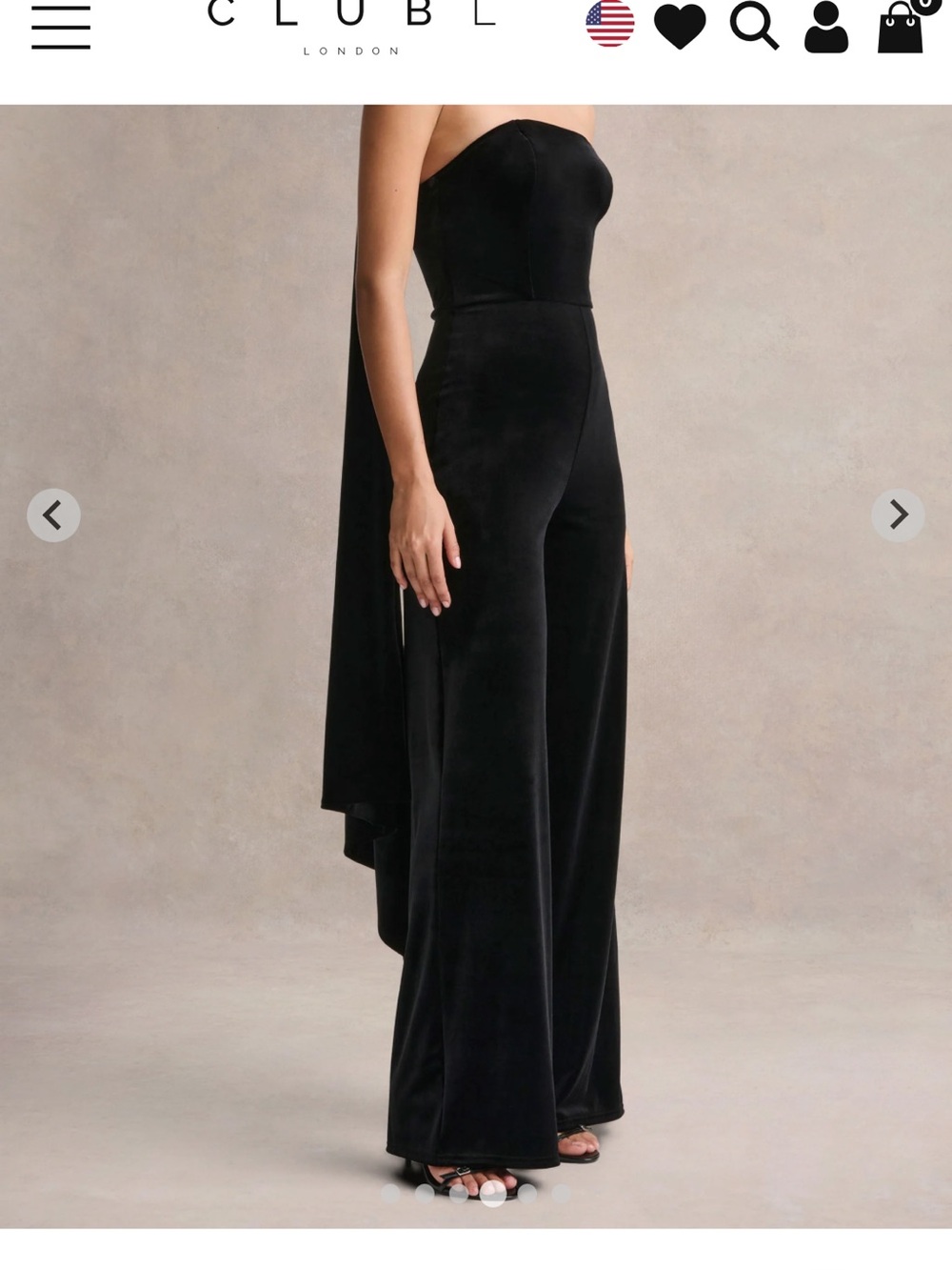 Club L London Strapless Wide-Leg Jumpsuit in Teal Green